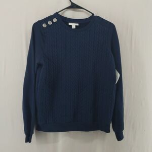 Charter Club Intrepid Blue XS Winter Cottage Sweater (AL)